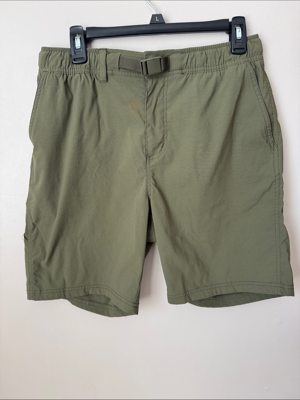 Merrell Men’s Green Hiking Shorts Belted Gorpcore Size‎ 32 8” Inseam Outdoors
